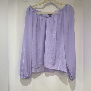 Ann Taylor Purple Blouse Size M